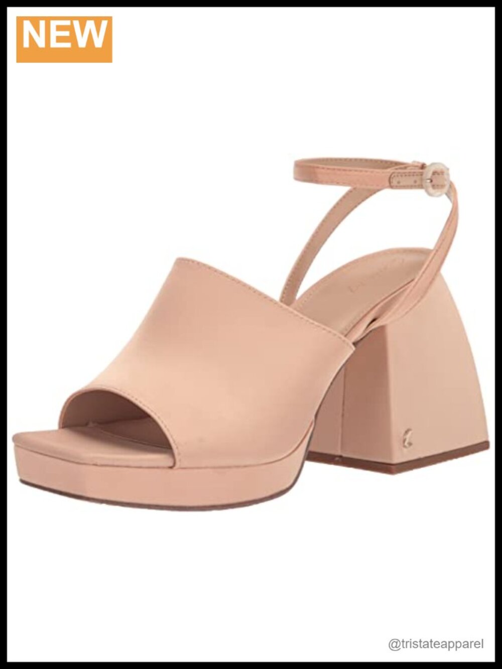 Circus NY Miranda Platform Sandal Synthetic Square Toe Ankle Strap